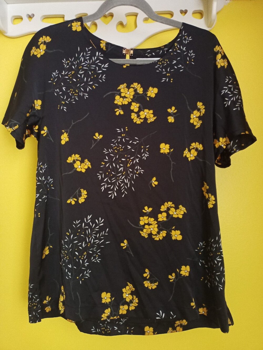 Medium Floral Rose + Olive Blouse